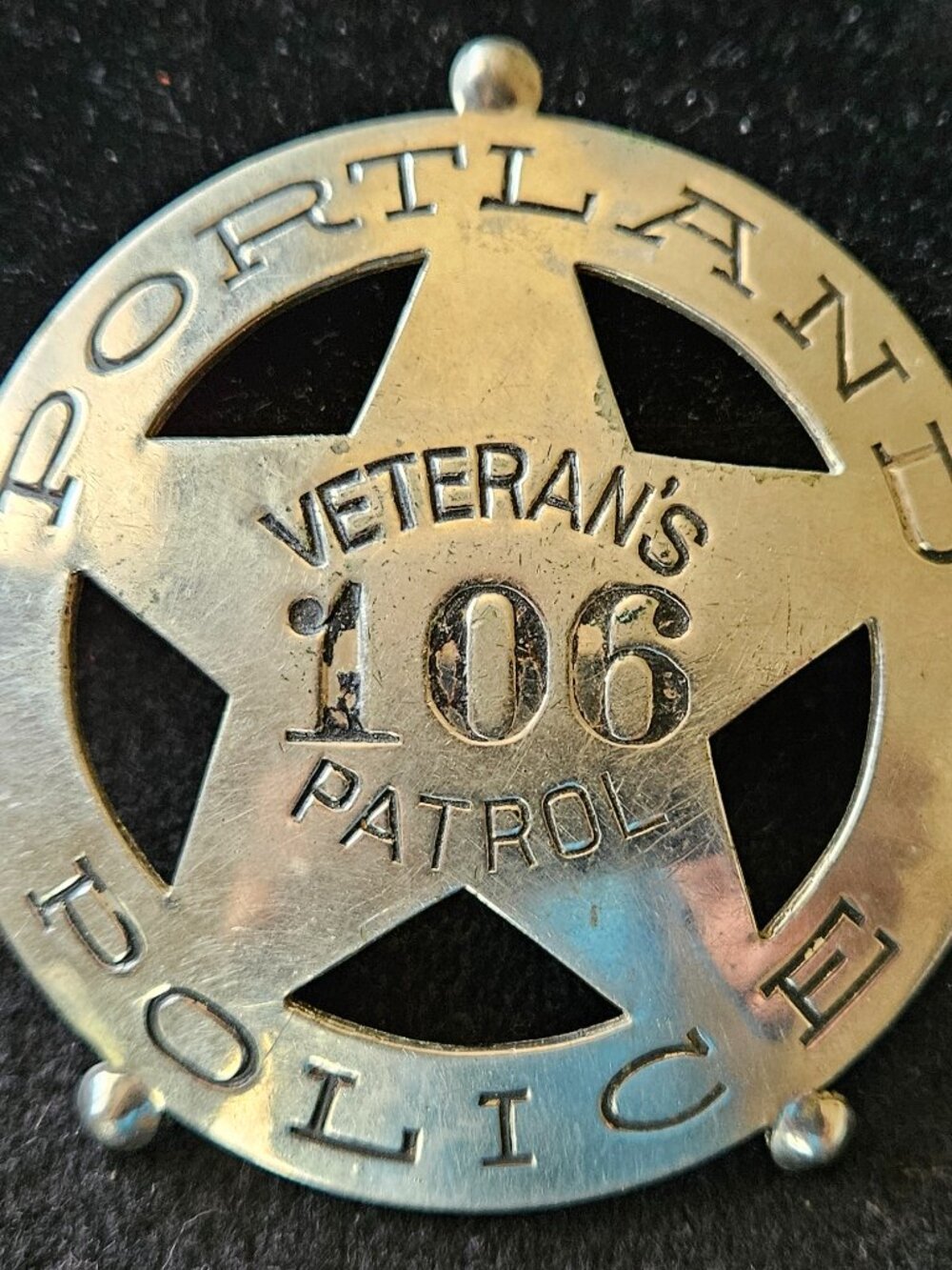 Portland Police vintage obsolete badge